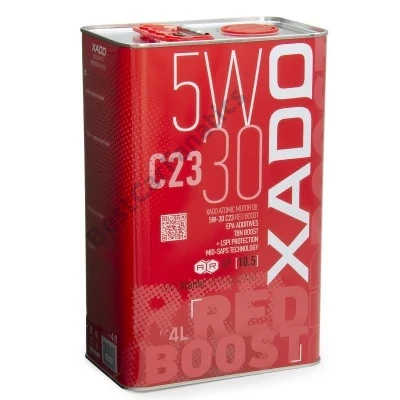 XADO Atomic 5W-30 C23 RED BOOST 4L kiszerelésű szintetikus motorolaj 26205