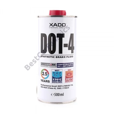 XADO DOT4 500ml fémdobozos szintetikus fékfolyadék revitalizálóval 50203