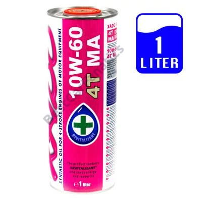 XADO 10W-60 4T MA 1L szuper szintetikus négyütemű motorkerékpár motorolaj 20128