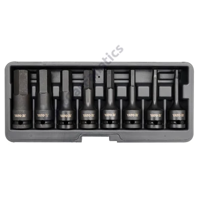 YATO gépi bit dugókulcs készlet imbusz 1/2" 8részes 6-19 mm YT-1066