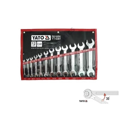 YATO villáskulcs készlet 12 részes 6-32mm Cr-Va YT-0381
