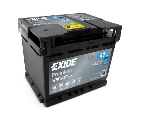 Exide Premium EA472 12V Akkumulátor 47Ah 450A Indítóáram Jobb+