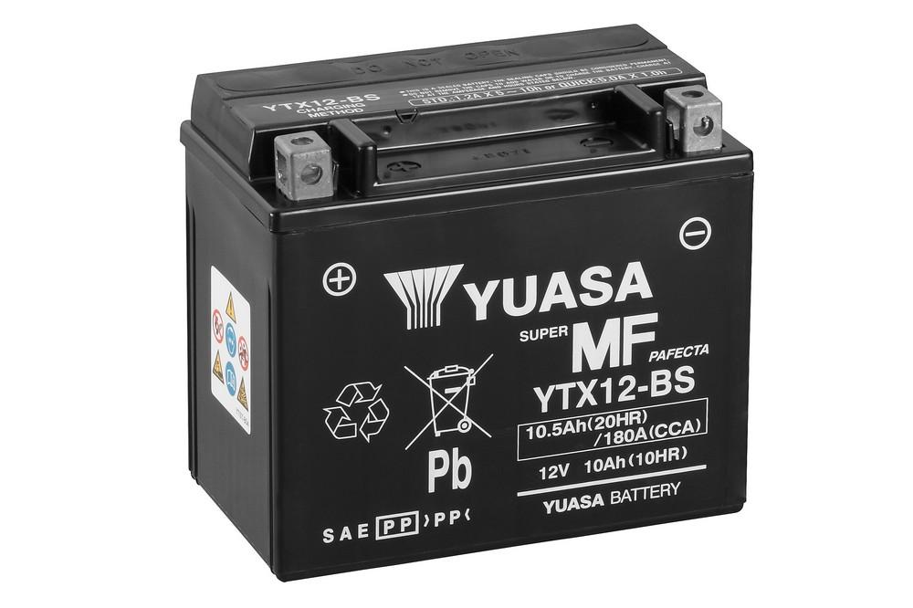 Yuasa YTX12-BS 12V Akkumulátor 10,5Ah 180A Indítóáram Bal+