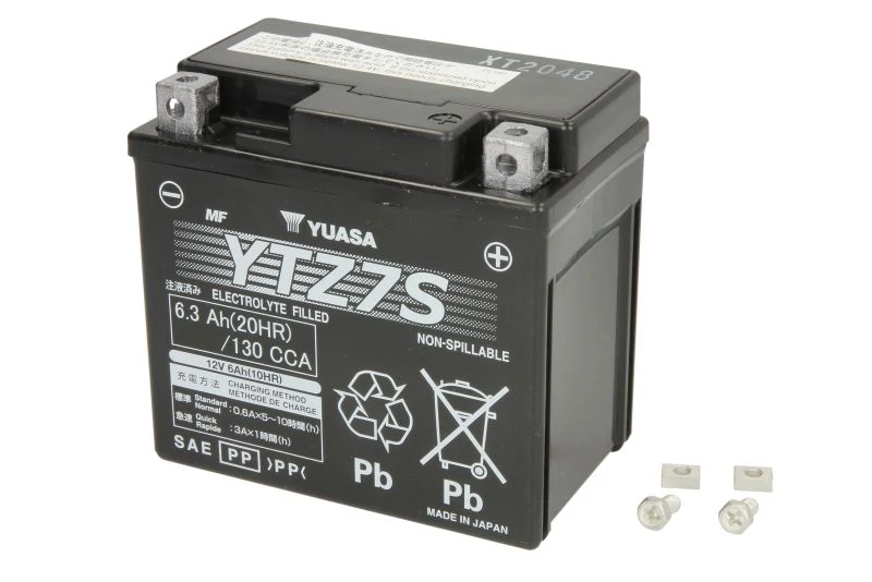 Yuasa YTZ7S 12V Akkumulátor 6,3Ah 130A Indítóáram Jobb+