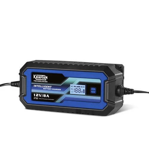 KRAFTON KR-128 12V 8A intelligens akkumulátor töltő