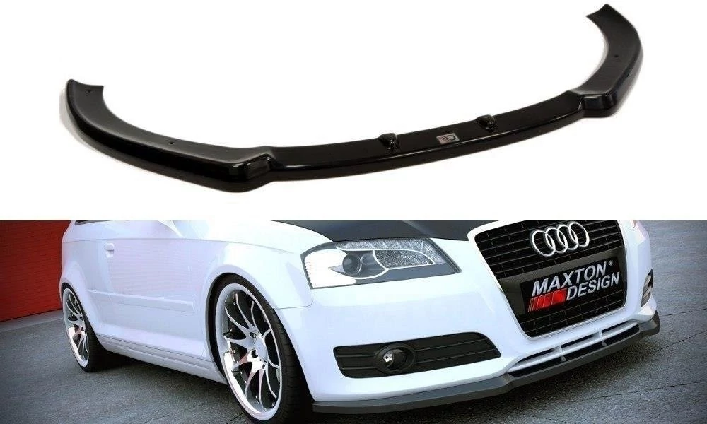 AUDI A3 8P facelift 2008-2013 Maxton Design lakkozott fekete spoiler koptató