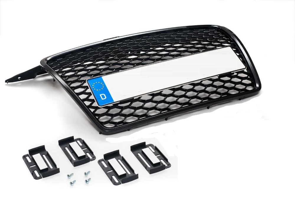AUDI A3 8P 2005-2008 RS stílusú fényes fekete hűtőrács