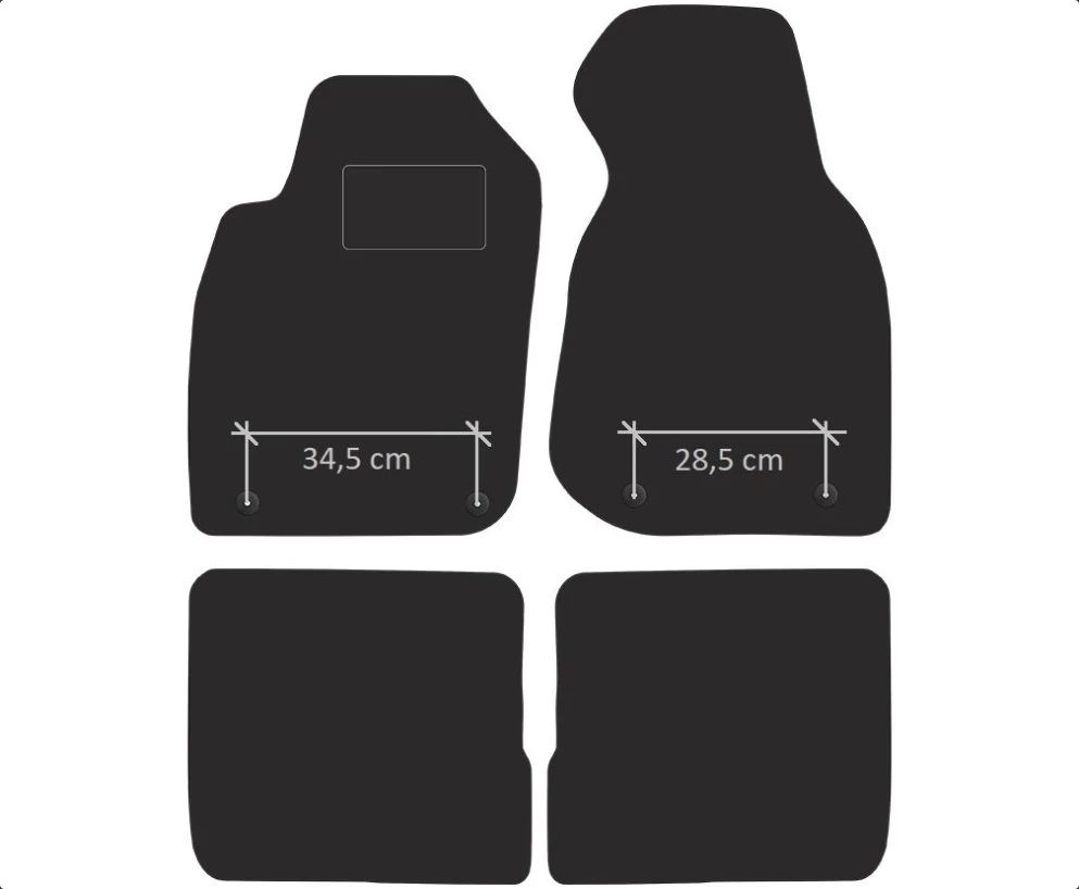 AUDI A6 C5 4B fekete velúrszőnyeg szett