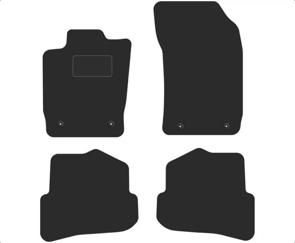 AUDI A1 8X 2010-2018 fekete velúrszőnyeg szett