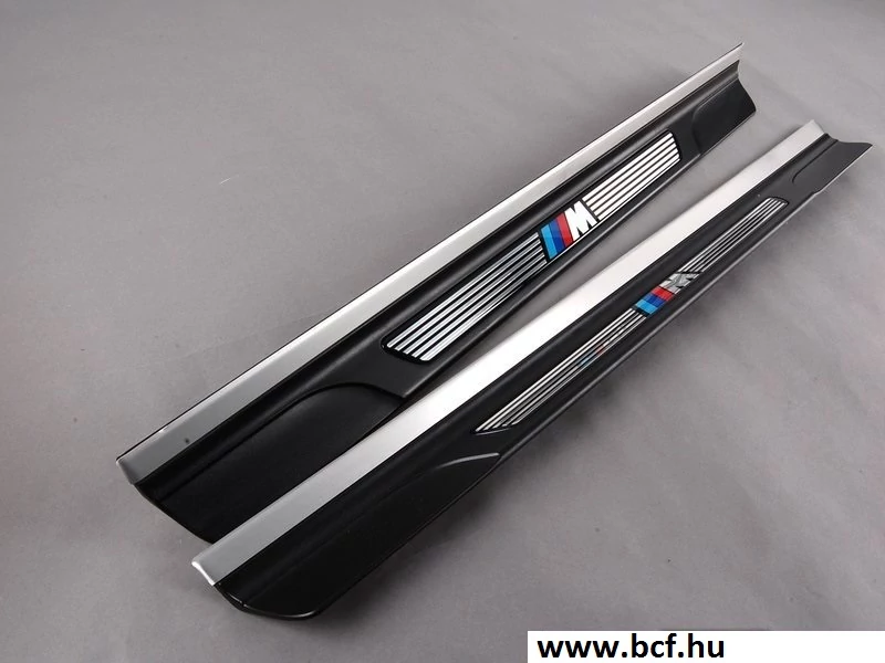 Gyári BMW E46 M coupe cabrio bal jobb fekete küszöbdísz szett 51477891929 51477891930