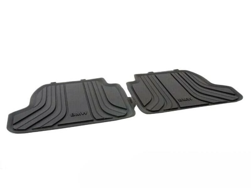 Gyári BMW F20 Allweather tépőzáras fekete hátsó gumiszőnyeg szett 51472210210