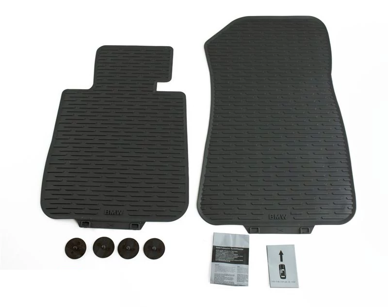 Gyári BMW E81 E82 E87 E88 Allweather tépőzáras fekete első gumiszőnyeg szett 51472239583