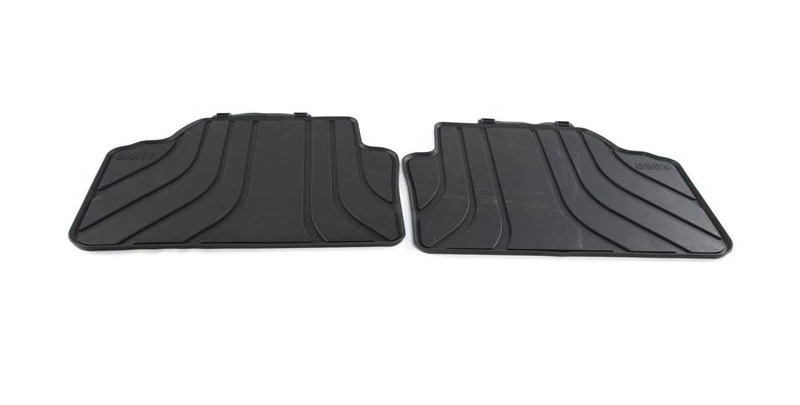 Gyári BMW E90 E91Allweather tépőzáras fekete hátsó gumiszőnyeg szett 51472336599