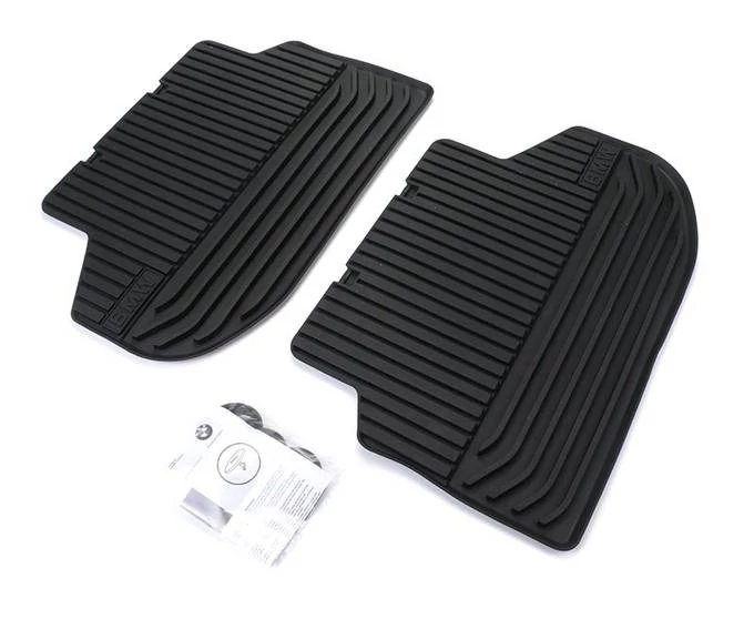 Gyári BMW F10 F11 2013-2018 Allweather tépőzáras fekete hátsó gumiszőnyeg szett 51472346785