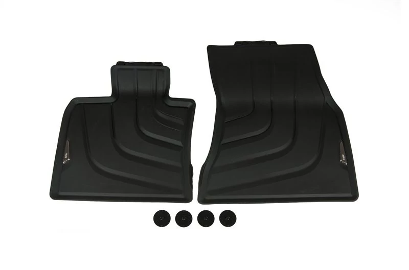 Gyári BMW F15 X5 F16 X6 Allweather tépőzáras fekete első gumiszőnyeg szett 51472458439
