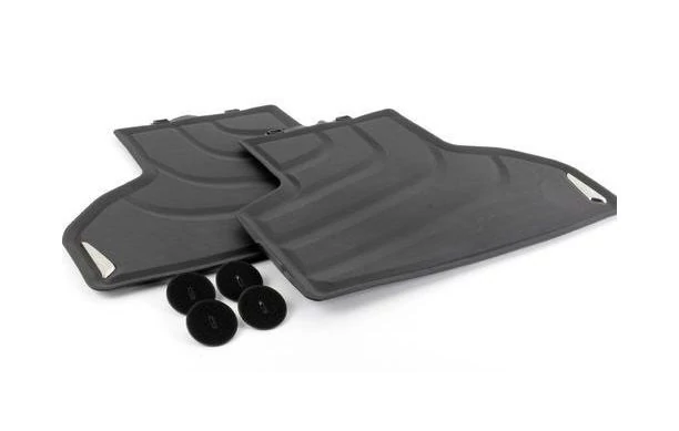 Gyári BMW F15 X5 Allweather tépőzáras fekete hátsó gumiszőnyeg szett 51472458440