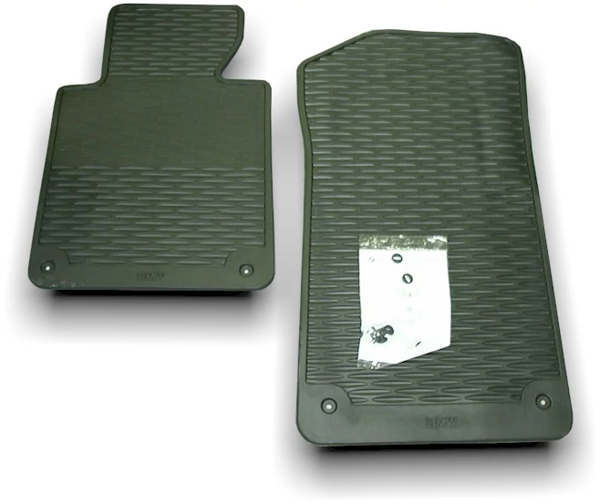 Gyári BMW E46 Allweather patentos fekete első gumiszőnyeg szett 82559408540