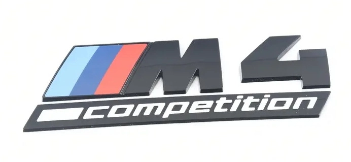 Gyári BMW G82 M4 Competition fekete csomagtartó embléma 51148084165