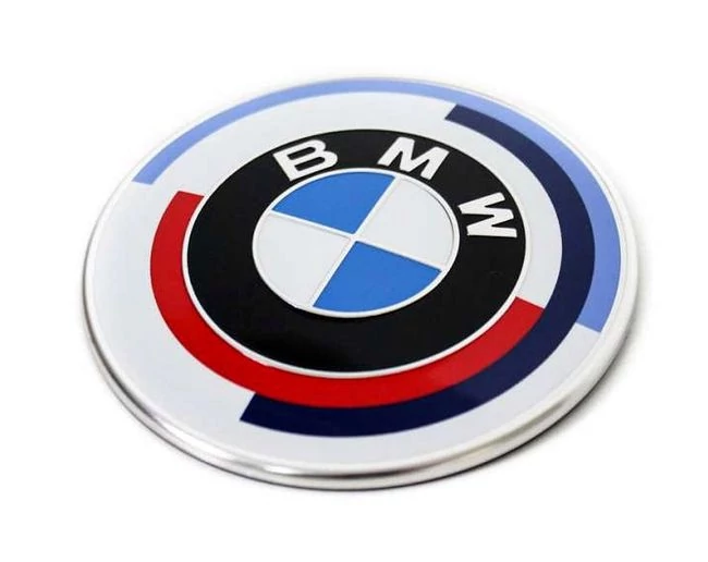 Gyári BMW 50 Yahre 82mm-es csomagtartó - motorháztető embléma 51148087189