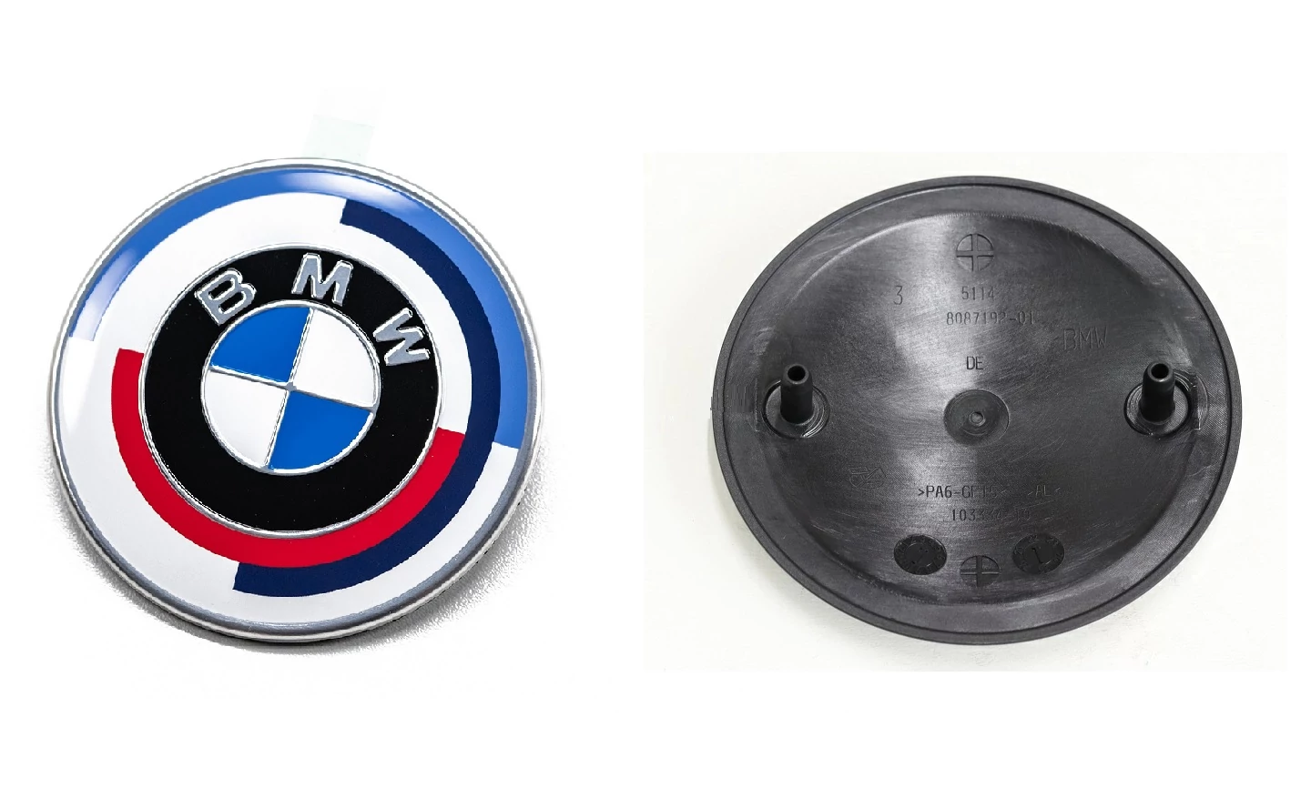 Gyári BMW 50 Yahre 82mm-es csomagtartó - motorháztető embléma 51148087192