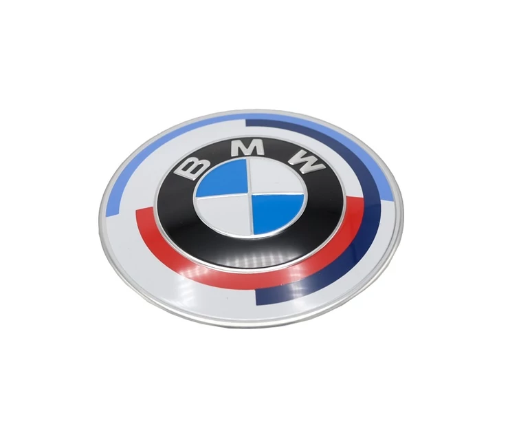 Gyári BMW 50 Yahre 82mm-es motorháztető - csomagtartó embléma 51148087194