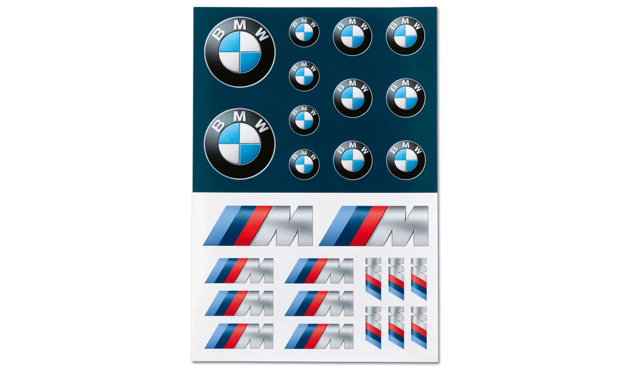 Gyári BMW logó és M-es matrica szett 80282466211