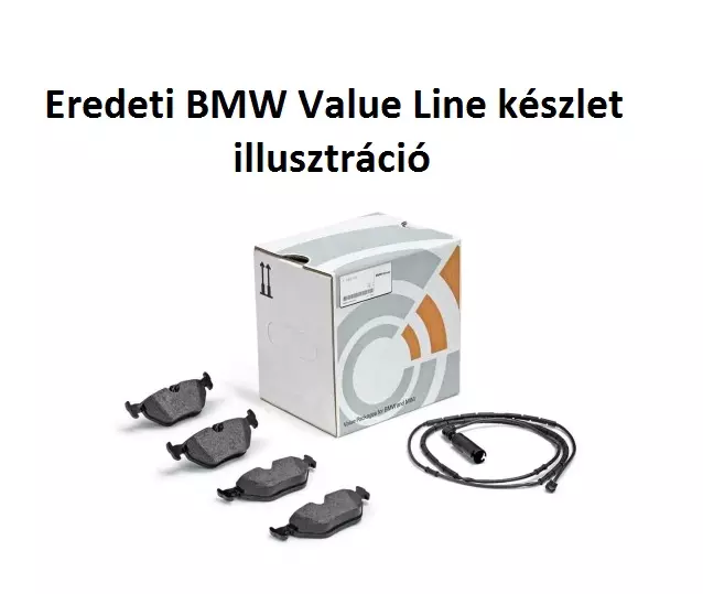 Gyári BMW E39 520d 520i 523i 525i 525d 525i 530d 530i 535i 540i Value Line első fékbetét szett kopásjelzővel 34112157589