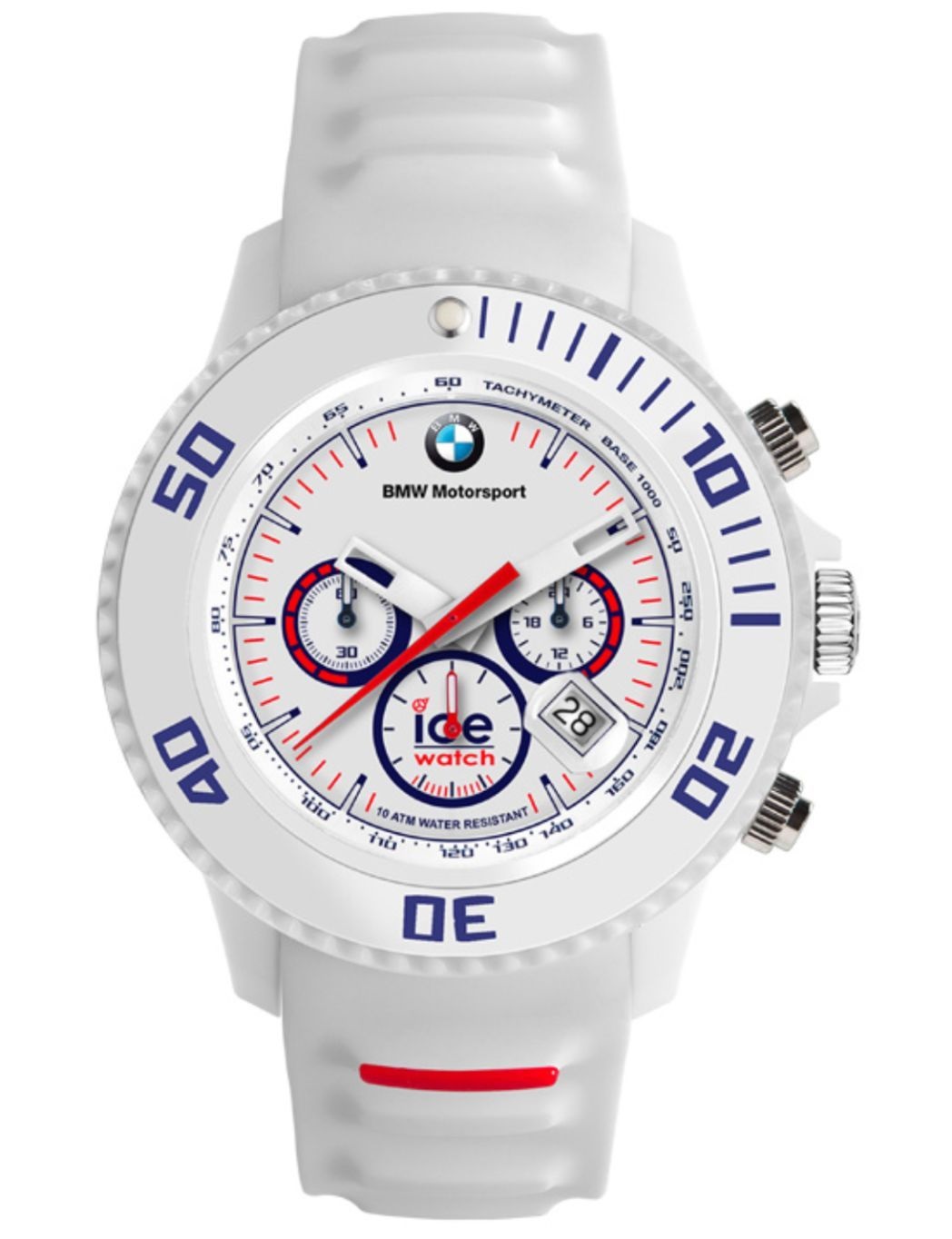 Gyári BMW Motorsport Ice Watch fehér sport cronograph karóra 80262354181