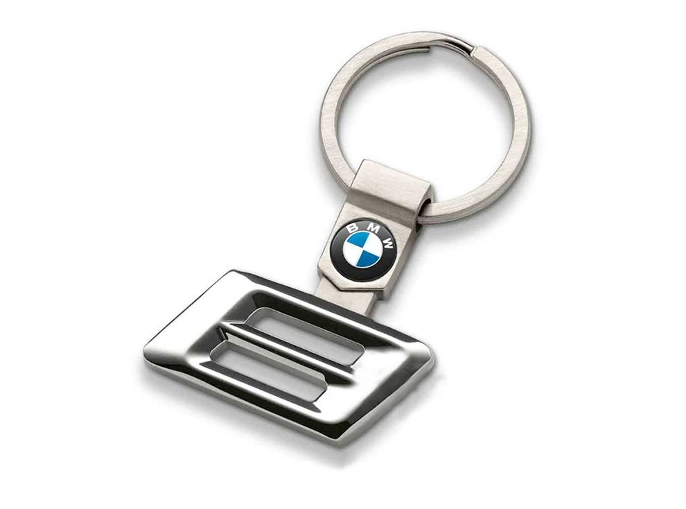 Gyári BMW 8-as rozsdamentes kulcstartó 80272454654