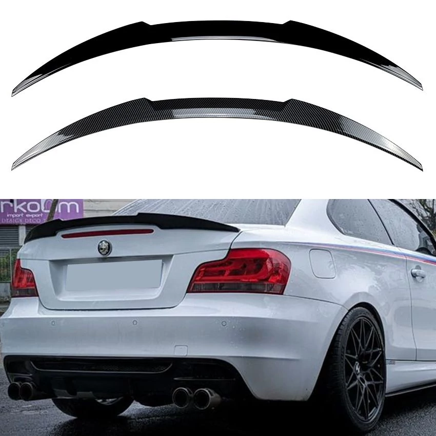 BMW E82 coupe facelift 2007-2013 CS stílusú lakkozott fekete csomagtartó spoiler