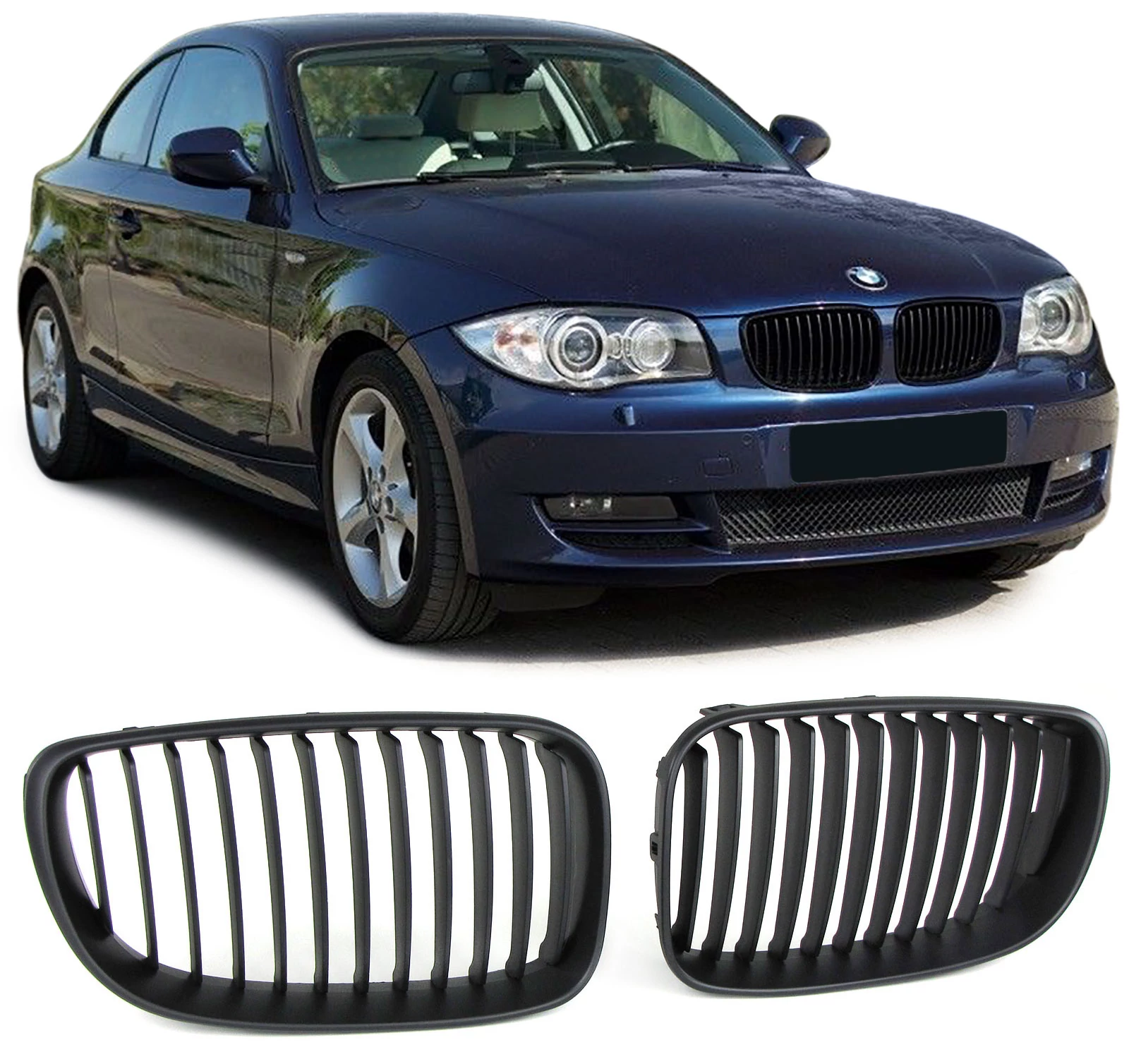 BMW E81 E82 E87 E88 facelift 2007-2012 matt fekete vese