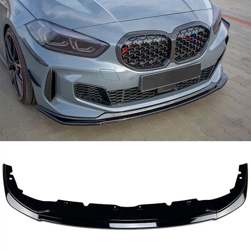 BMW F40 F41 M-packet F1 stílusú ABS műanyag lakkozott fekete 3részes koptató lippe