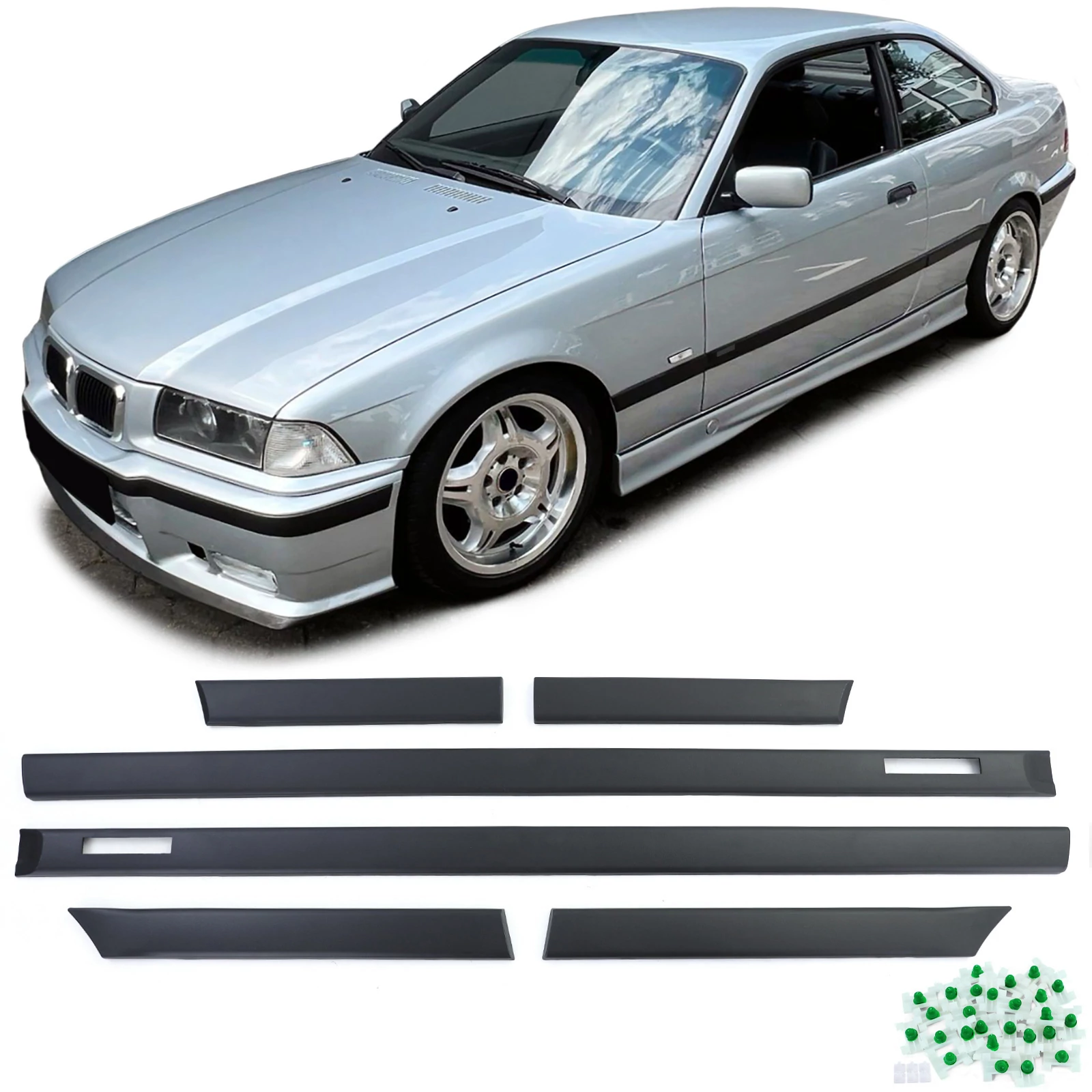 BMW E36 M3 - M-Packet coupe cabrio vastag díszléc szett