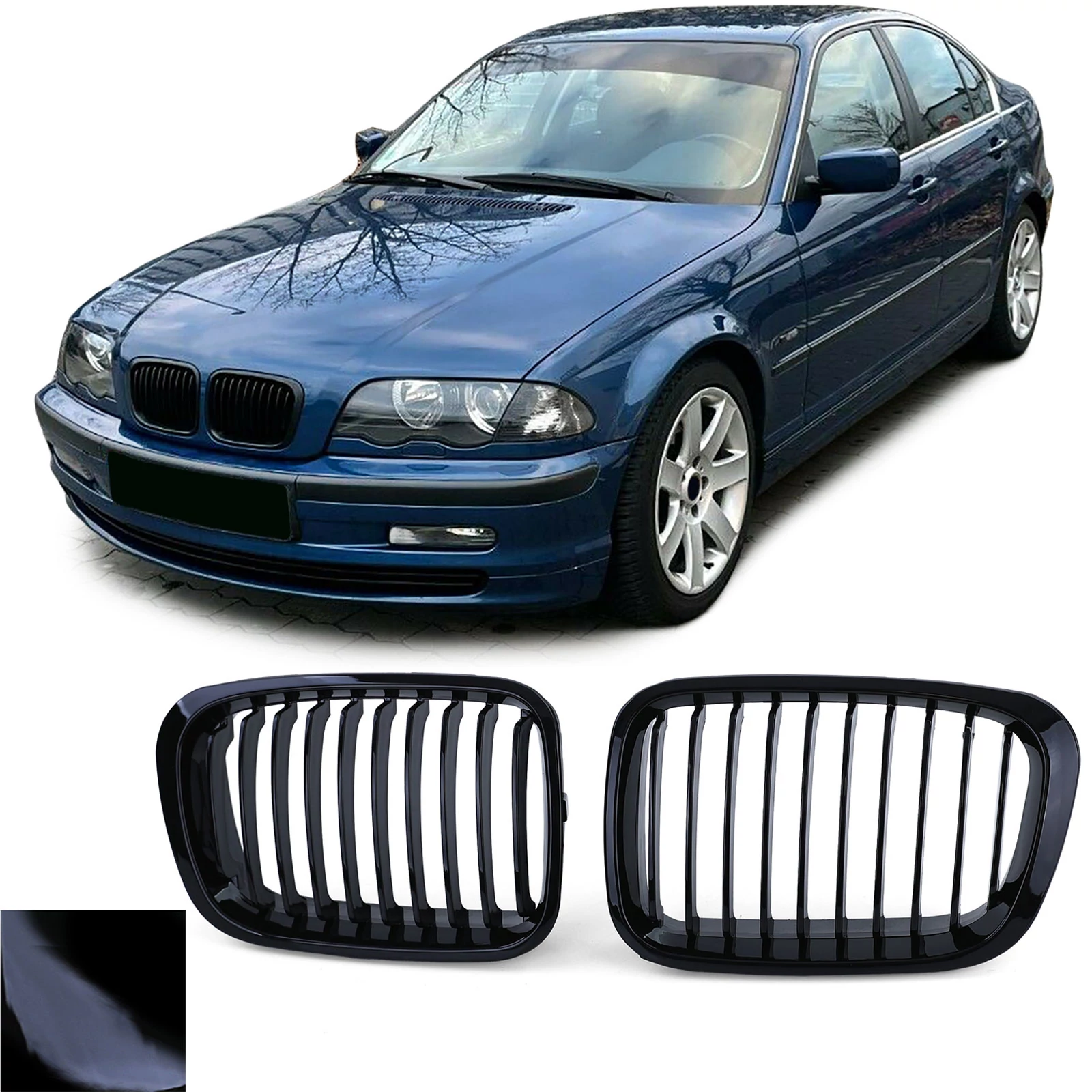 BMW E46 1998-2002 compact limousine touring facelift előtti lakkozott fekete vese