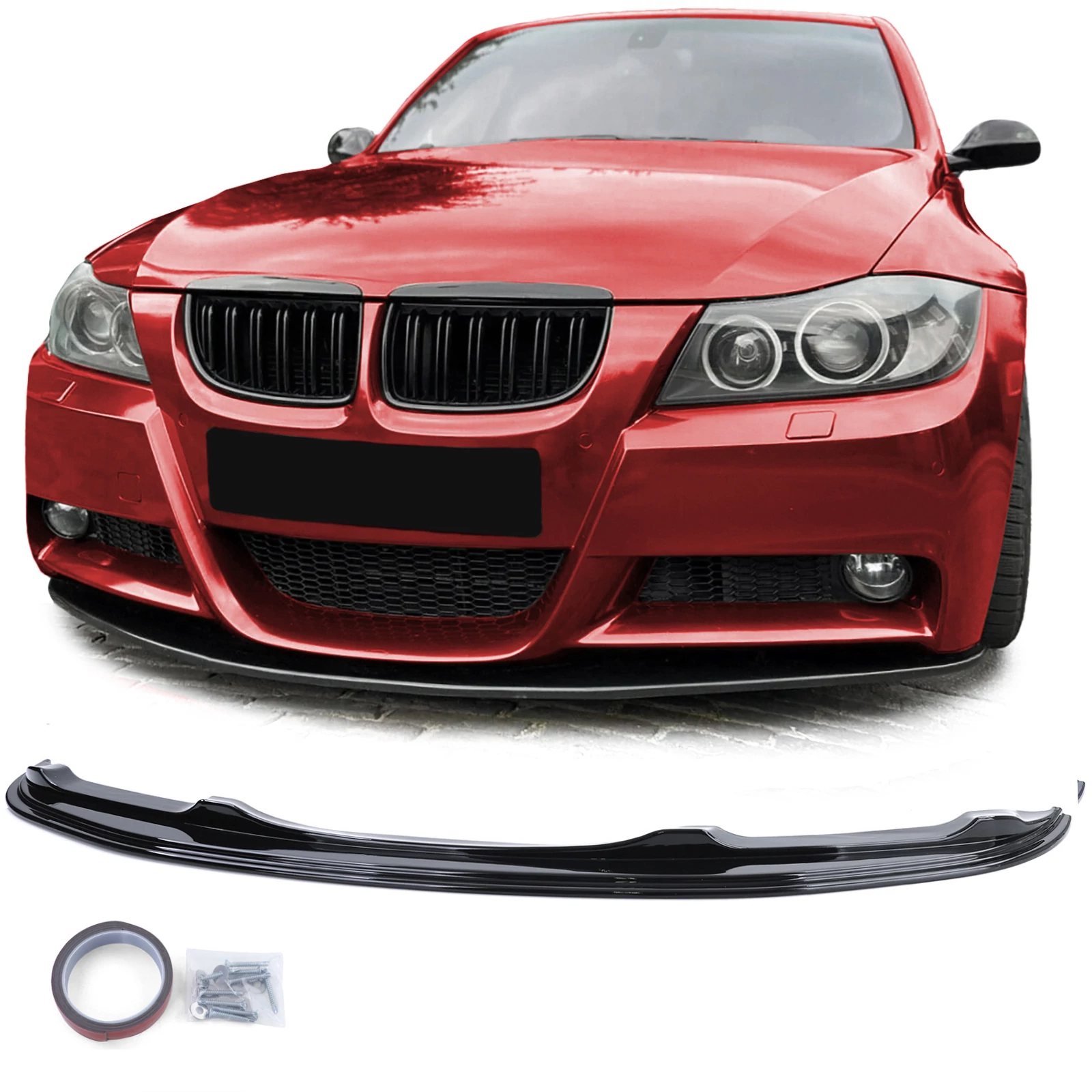 BMW E90 E91 M-packet 2005-2008 lakkozott fekete utángyártott Performance koptató