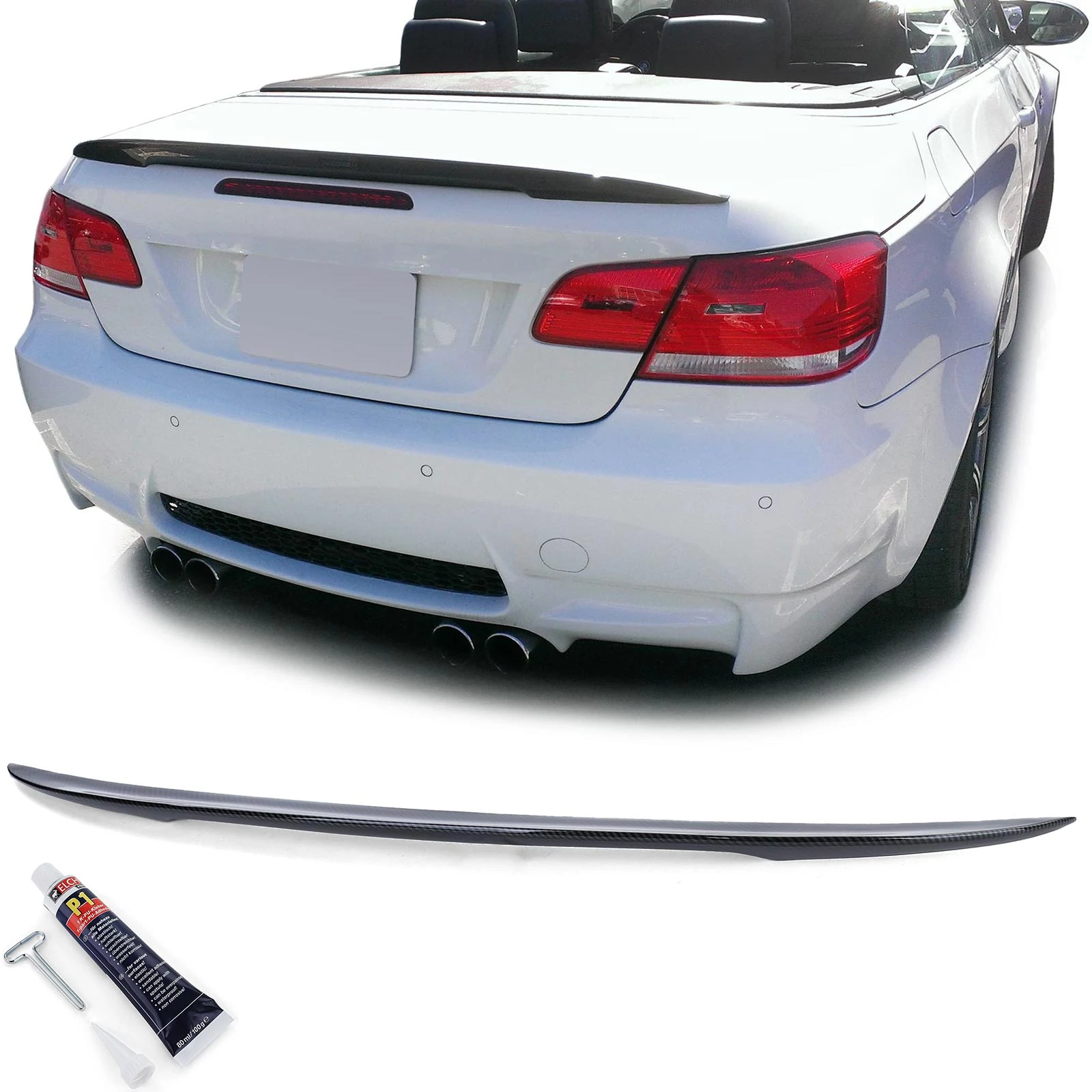 BMW E93 cabrio Performance stílusú carbon look csomagtartó spoiler