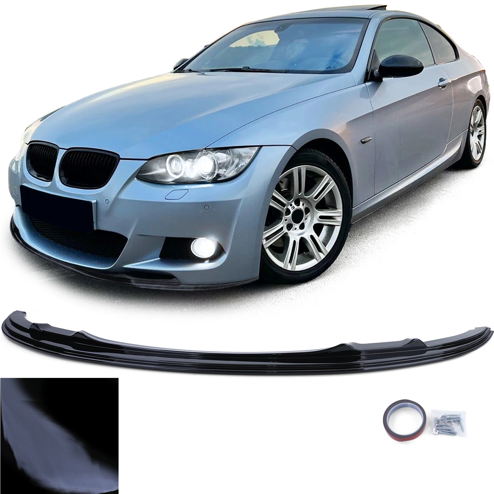 BMW E92 E93 M packet 2006-2010 lakkozott fekete utángyártott Performance koptató