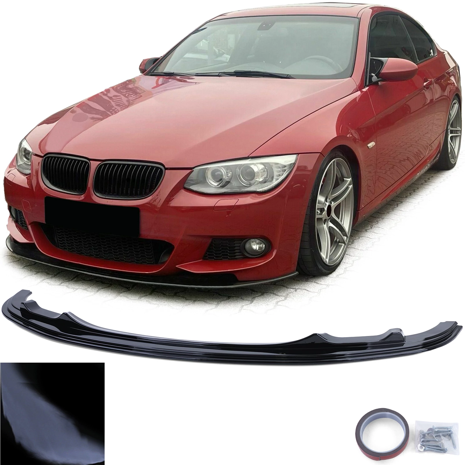 BMW E92 E93 LCI M packet 2010-2013 lakkozott fekete utángyártott Performance koptató