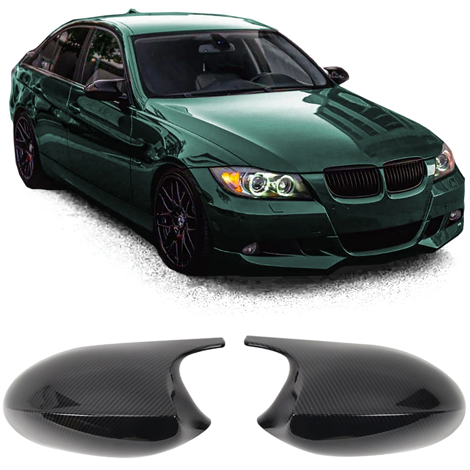 BMW E90 E91 2004-2008 / E92 E93 2006-2010 carbon look visszapillantó tükörborítás