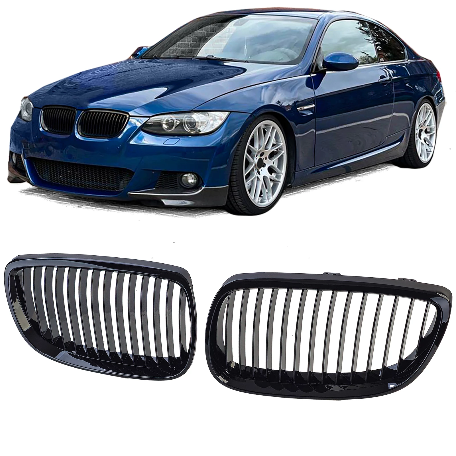 BMW E92 E93 2006-2010 facelift előtti lakkozott fekete vese