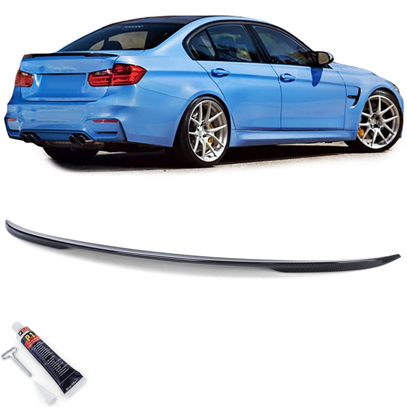 BMW F30 F80 M3 Performance stílusú carbon look csomagtartó spoiler