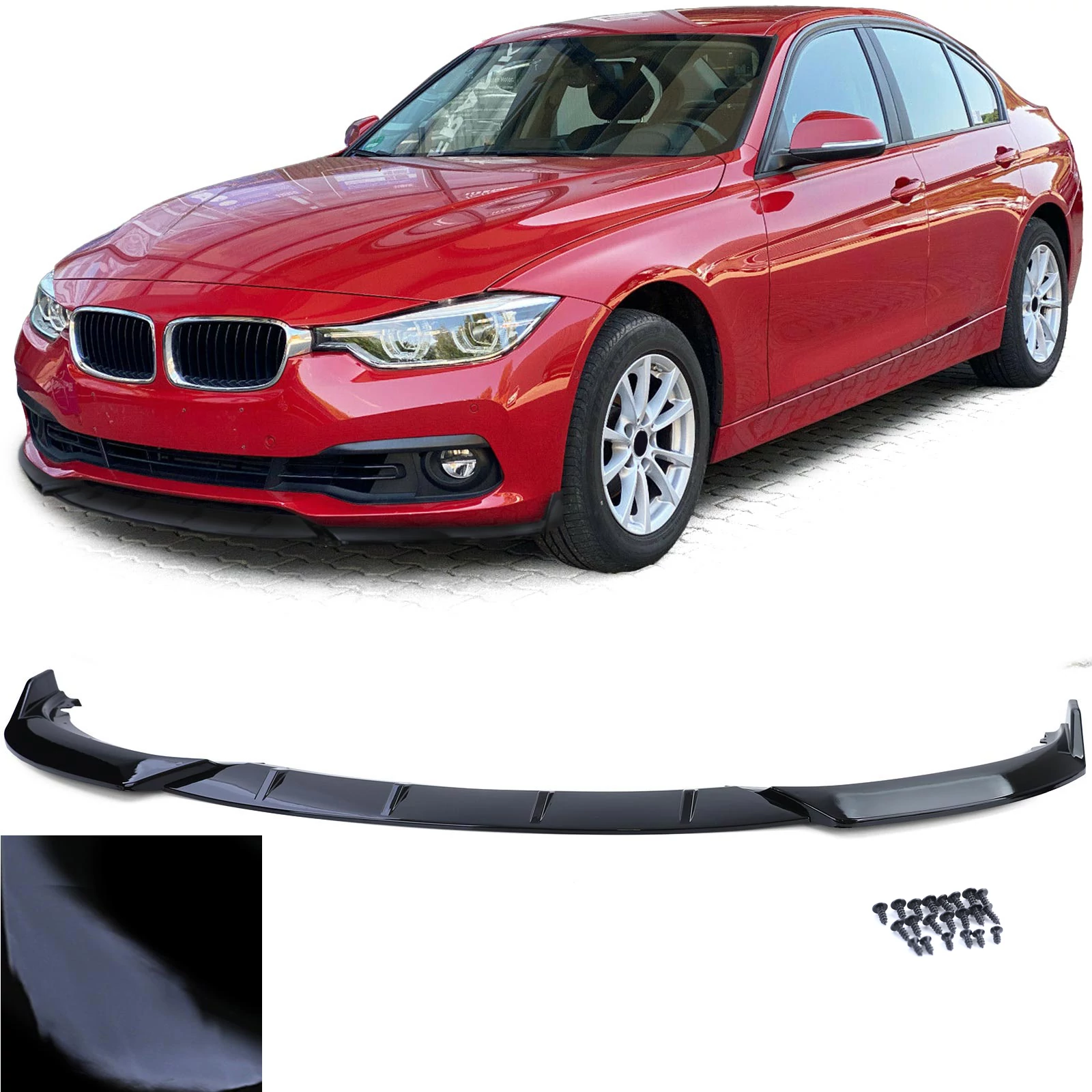 BMW F30 F31 LCI 2015-2019 lakkozott fekete műanyag koptató lippe