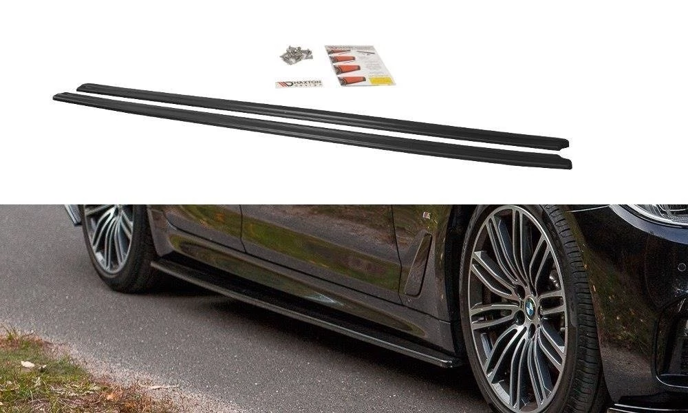 BMW 5-ös G30 limousine G31 touring M-packet Maxton Design lakkozott fekete küszöb spoiler