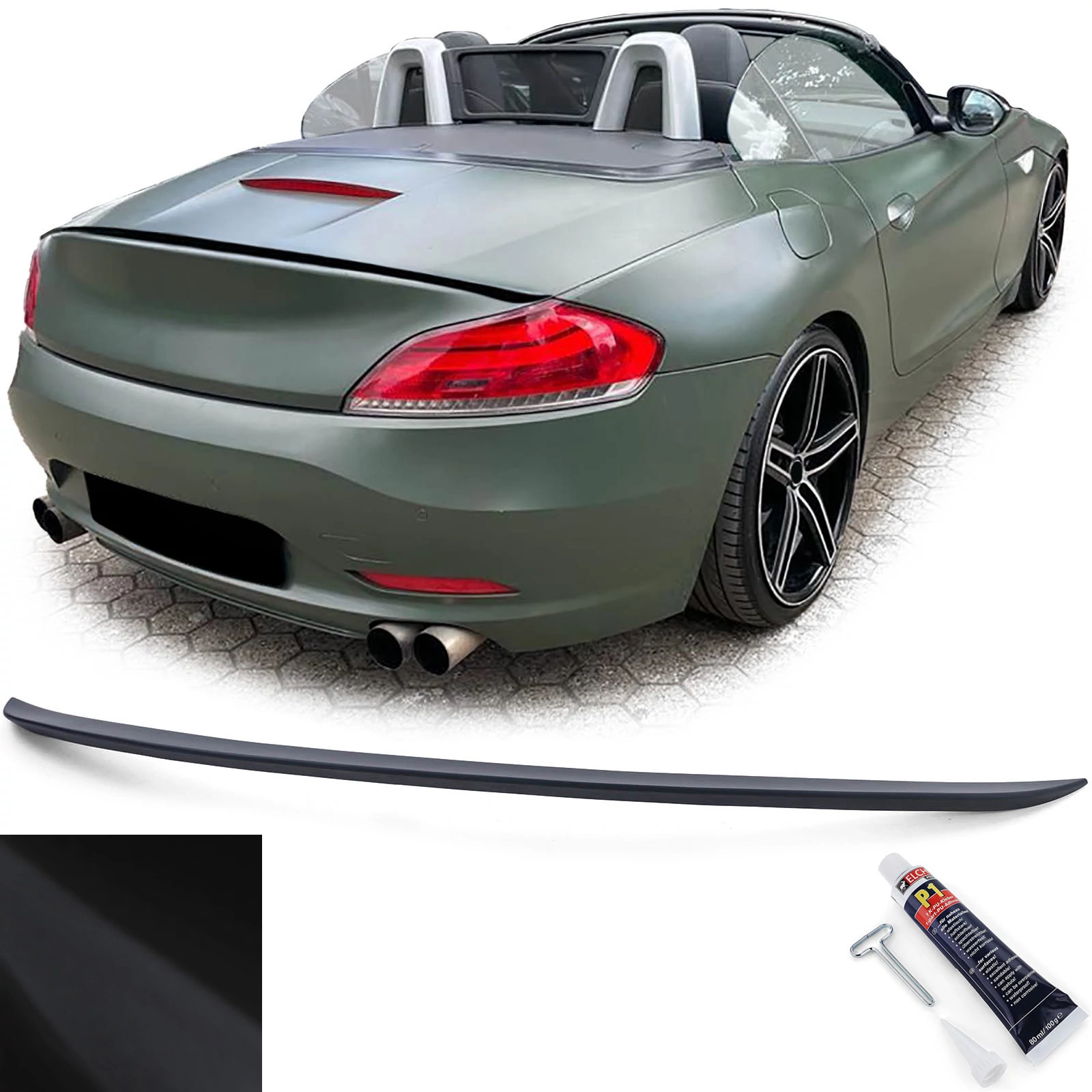 BMW E89 Z4 Performance matt fekete ABS műanyag csomagtartó spoiler