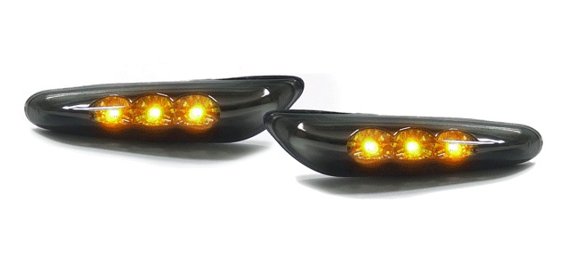 BMW fekete burás SMD LED oldalindex szett E46 E60 E61 E81 E82 E83 E84 E87 E88 E90 E91 E92 E93