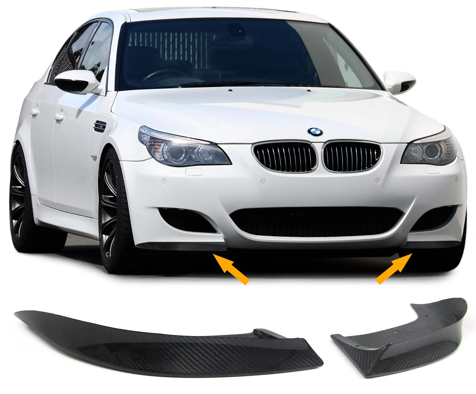 BMW E60 M packet lökhárítóra carbon CSL koptató pár
