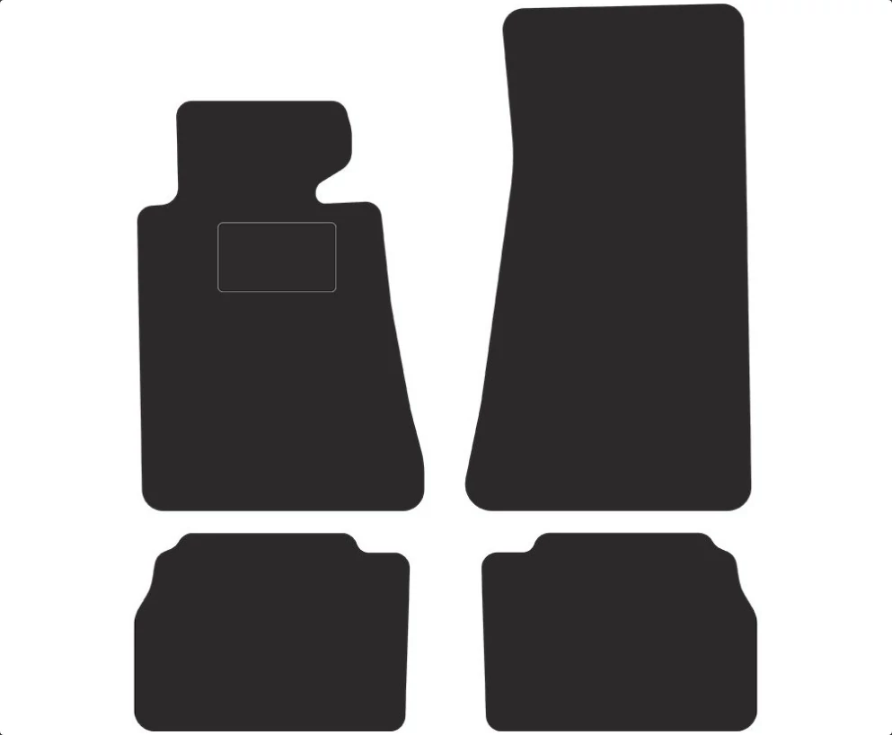 BMW E34 1988-1994 prémium fekete velúrszőnyeg szett