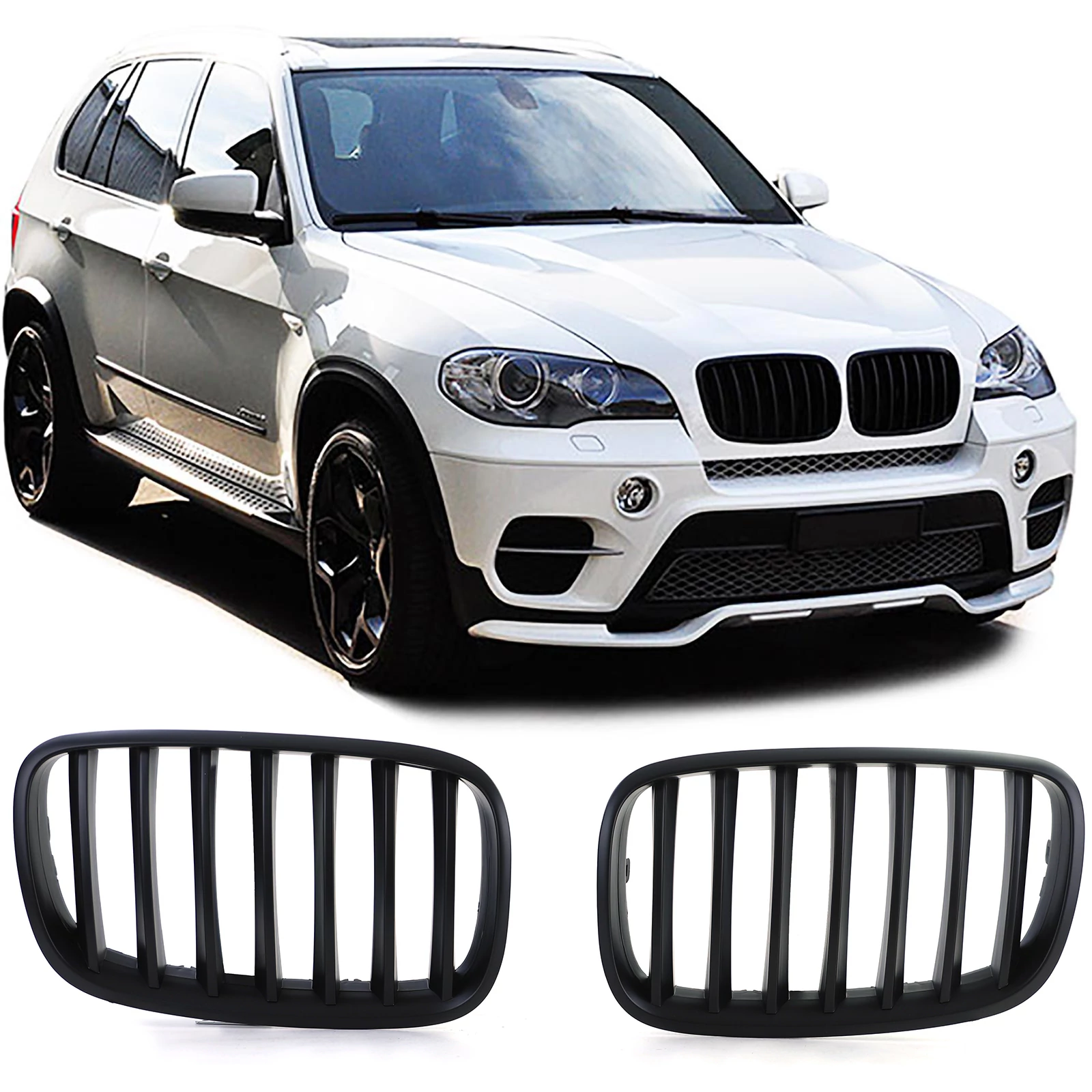 BMW E70 X5 E71 X6 matt fekete vese