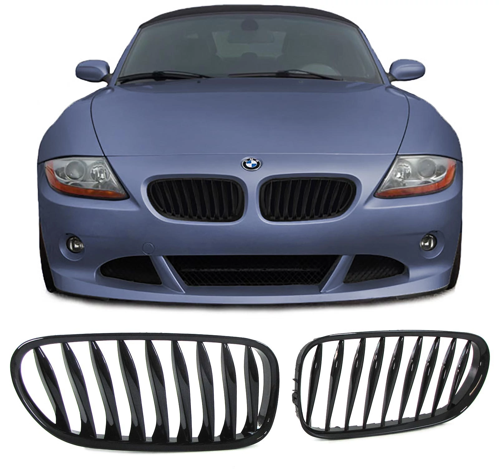 BMW E85 E86 Z4 lakkozott fekete vese