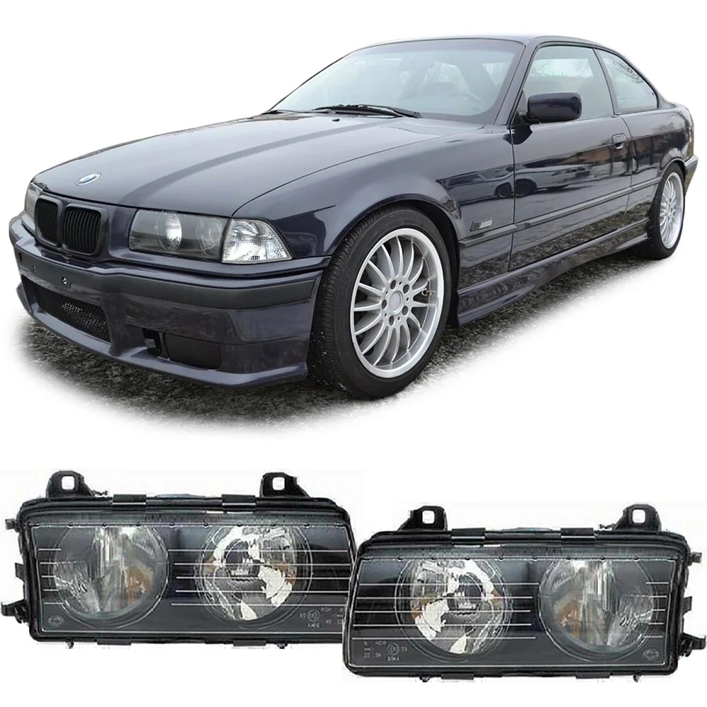 BMW E36 H7 utángyártott első fényszóró pár